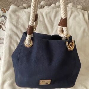 Michael Kors, navy blue bag, excellent condition, like new